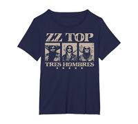 ZZ Top Tres Hombres T-Shirt, Women's Plus, Navy Blue, 4X