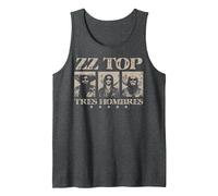 ZZ Top Tres Hombres Tank Top, Men, Dark Heather Grey, X-Large
