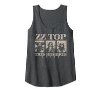 ZZ Top Tres Hombres Tank Top, Women, Dark Heather Grey, Medium