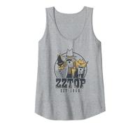 ZZ Top Tres Hombres Tour Tank Top, Women, Heather Grey, Large