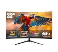 ZZA 32" 4K 60Hz UltraWide 3000R Curved 4K UHD Monitor Immersive Gaming Experience with Refresh Rate VA Panel and Adptsync Premium | HDR10 | 100% sRGB | 3840 x 2160 | HDMI