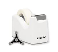 ZzalRio Safety Desktop Tape Dispenser, Semi-Auto Cutting System, Rainbow Colors (White, Size : 1" Core)