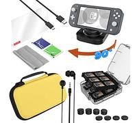 Zzapit Switch Lite 15-Piece Deluxe Accessory Pack - Yellow (Nintendo Switch Lite)