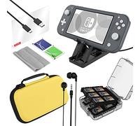 Zzapit Switch Lite 7-Piece Accessory Essentials Pack - Yellow (Nintendo Switch Lite)