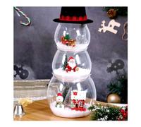 Zzbakress 13 Pieces DIY Christmas Decorations,DIY Snowman Fish Tank Micro-Landscape Decorations (Snowman)