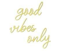 Zzbakress Gold Letter Wall Decor Good Vibes Only Gold Office Decor Boho Home Decoration Metal Inspirational Wall Decoration Wire Art Decor for Office Wall Bedroom Home (Elegant)