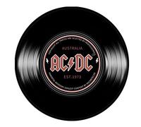 ZZBD Round Carpet Living Room Retro Black Vinyl Records Area Rugs Modern Home Decorate Large Carpet Soft Fluffy Non Slip Washable Doormat for Bedroom Study (B, 100cm)