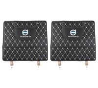 zzbFee 2pcs Car Back Anti Kick Mats for Volvo XC40 XC60 XC90 S90,Leather Seat Protector Pad Cover Wear Resistant Dirty Accessories