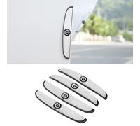 zzbFee 4pcs Car Door Anti-Collision Strip for Volvo XC40 XC60 XC90 S60 S90,Car Door Edge Protection Strip,Rubber Anti Collision Strips Front and Rear Car Door Bumper Guard Protector,White