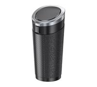 ZZBHFAS Car Bin for Buick Cascada 2016-2019 GM Epsilon II, 480ml Cup Holder Trash Can, Leak-proof One-Piece Flexible Body, Removable Dual-Opening Lid, Easy Clean, Rattle-free for Quiet Drive