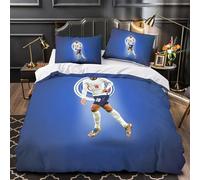 ZZBNECAKE Bellingham for Teens And Adults Quilt Cover Comforter Covers 3D Print Football Duvet Cover Bedding Set with Zipper Closure with Pillow Cases Soft Microfiber 3 Pieces Double(200x200cm)