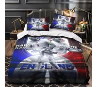 ZZBNECAKE England Quilt Cover Duvet Cover for Teens And Adults 3D Print Football Comforter Covers Soft Microfiber with Zipper Closure Bedding Set with Pillow Cases 2 Pieces Single（140x200cm）