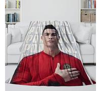 ZZBNECAKE Ronaldo Soft Blanket - Football Blanket Birthday Gift for Hubby Boyfriend Girlfriend Neighbor - Trendy Blanket Brightens Up The Room With The Vivid Colours 40x50inch(100x130cm)