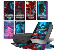ZZBUY True Crime Conspiracy Oracle Cards, The Hidden Clue Oracle Deck for Beginners, Oracle Card with Meanings on Them
