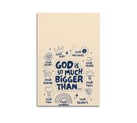 ZZBXSJ Minimalist Abstract Canvas Wall Art Prints Picture - Line Art Inspirational Quotes Poster Uplifting God - Themed Message Room Decor Artwork Posters 20x30inch(50x75cm)