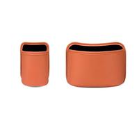 Zzbyz 2Pcs Car Cup Holder Compatible for AUDI S5 Cabriolet 2009-2016,Multifunctional Door Pocket, Storage boxes and buckets,PU Leather,Orange