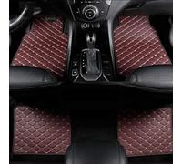 Zzbyz 4pcs Custom Leather Car Floor Mats For Peugeot 2008 2014-2019, Custom Automotive Front Rear Row Carpet Set Waterproof NonSlip Accessories,E-Coffee