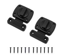 Zzcy 2 Pieces Door Bolt Lock Interior Door Lock Without Lock Door Lock Zinc Alloy Rotary Bolt Door Bolt Latch with Screws for Bathroom Door Bolt Window Latch Black