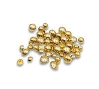 Zzcy Pack of 50 Shiny Gold Buttons Metal Half Round Blazer Button Alloy Shank Buttons with Eyelet, Diameter: 11.5 mm, 12.5 mm, 15 mm, 18 mm, 20 mm