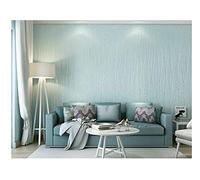 ZZDXL Duck Egg Blue Wallpaper - 3D Embossed Non-Woven for Bedroom, Living Room, Kids