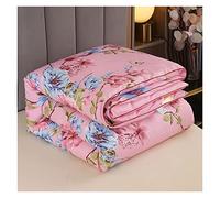 ZZDXW Four Seasons Duvet Printing, Summer Quilt 4.5 Tog,Duvet Single Double King Size, Insert, polycotton Fabric Bedding, Down Classic Quilt Anti Allergy Warm Comforter Bed Coverless Duvet,180x220cm