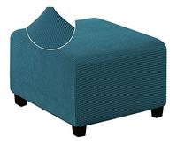 ZZDZW Ottoman Covers Slipcover Square 13-18 In/25-30 In/33-39 In Large, Ottoman Covers Protector For Footrest Foot Stool Furniture Stretch Jacquard Fabric With Elastic Bottom