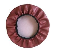 ZZDZW Rolling Stool Round Bar Stool Seat Covers Stool PU Leather Cushion Slipcover Elastic Bar Chair Covers For 14-17 Inch Chair Workbench Seat Slipcover Waterproof (Color : Wine red, Size : 35cm)