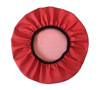 ZZDZW Rolling Stool Round Bar Stool Seat Covers Stool PU Leather Cushion Slipcover Elastic Bar Chair Covers For 14-17 Inch Chair Workbench Seat Slipcover Waterproof (Color : Red, Size : 35cm)