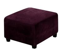 ZZDZW Square Ottoman Covers Stool Slipcovers Velvet Folding Storage Stool Protector Form Fit With Elastic Bottom Stretch Spandex Fabric Cushion For Footrest Stool Foot Rest Protector