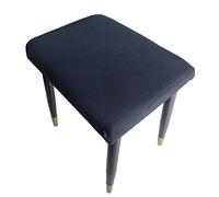 ZZDZW Stretch Stool Cover Chair Cover Dressing Stool Cover Elastic Chair Protector Slipcover Removable Dust Covers Square Seat Covers (Color : #12, Size : 1p)