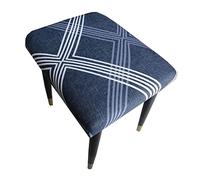 ZZDZW Stretch Stool Cover Chair Cover Dressing Stool Cover Elastic Chair Protector Slipcover Removable Dust Covers Square Seat Covers (Color : #11, Size : 1p)