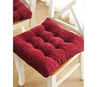 ZZenSmot Modern Simple Thicken Tufted Cushion,Corduroy Comfort Soft Tatami Seat Cushion Chair Cushion Pads For Living Room Balcony Bay Window Yoga-Red a 38x38cm(15x15inch)