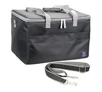 ZZEWINTRAVELER Insulated Cooler Bag 28L Collapsible Leakproof Reusable Grocery Bag Portable Cooler Bags for Travel, Picnic, Beach, Camping & Road Trips (Black)