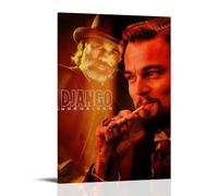 ZZFHLBSC Django Unchained High-scoring Classic Movies And TV Series Canvas Posters Wall Decoration Paintings Bedroom Hanging Paintings Posters 16x24inch(40x60cm) Frame-style