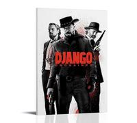 ZZFHLBSC Django Unchained High-scoring Classic Movies And TV Series Canvas Posters Wall Decoration Paintings Bedroom Hanging Paintings Posters 16x24inch(40x60cm) Frame-style