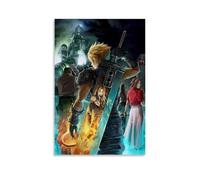 ZZFHLBSC Final Fantasy VII Advent Children Classic And Good Reputation Anime Canvas Poster Wall Art Decorative Painting Bedroom Painting Posters 16x24inch(40x60cm) Unframe-style