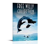 ZZFHLBSC Free Willy High-scoring Classic Movies And TV Series Canvas Posters Wall Decoration Paintings Bedroom Hanging Paintings Posters 12x18inch(30x45cm) Frame-style