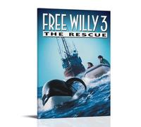 ZZFHLBSC Free Willy High-scoring Classic Movies And TV Series Canvas Posters Wall Decoration Paintings Bedroom Hanging Paintings Posters 12x18inch(30x45cm) Frame-style