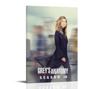 ZZFHLBSC Grey's Anatomy High-scoring Classic Movies And TV Series Canvas Posters Wall Decoration Paintings Bedroom Hanging Paintings Posters 16x24inch(40x60cm) Frame-style