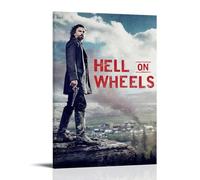 ZZFHLBSC Hell On Wheels High-scoring Classic Movies And TV Series Canvas Posters Wall Decoration Paintings Bedroom Hanging Paintings Posters 12x18inch(30x45cm) Frame-style