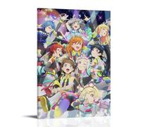 ZZFHLBSC Love Live! Superstar!! Classic And Outstanding Anime Canvas Poster Wall Art Decorative Painting Bedroom Painting Posters 20x30inch(50x75cm) Frame-style