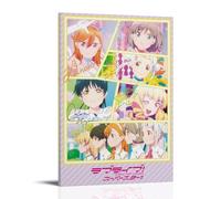 ZZFHLBSC Love Live! Superstar!! Classic And Outstanding Anime Canvas Poster Wall Art Decorative Painting Bedroom Painting Posters 12x18inch(30x45cm) Frame-style