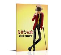ZZFHLBSC Lupin The 3rd Classic And Good Reputation Anime Canvas Poster Wall Art Decorative Painting Bedroom Painting Posters 12x18inch(30x45cm) Frame-style