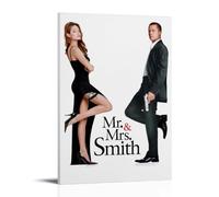 ZZFHLBSC Mr. & Mrs. Smith High-scoring Classic Movies And TV Series Canvas Posters Wall Decoration Paintings Bedroom Hanging Paintings Posters 12x18inch(30x45cm) Frame-style