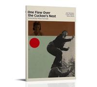 ZZFHLBSC One Flew Over The Cuckoo's Nest High-scoring Classic Movies And TV Series Canvas Posters Wall Decoration Paintings Bedroom Hanging Paintings Posters 24x36inch(60x90cm) Frame-style