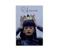 ZZFHLBSC Rihanna Rock And Pop Singer Great Music Album Cover Canvas Poster Wall Art Decorative Painting Bedroom Painting Posters 24x36inch(60x90cm) Unframe-style