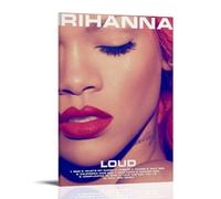ZZFHLBSC Rihanna Rock And Pop Singer Great Music Album Cover Canvas Poster Wall Art Decorative Painting Bedroom Painting Posters 20x30inch(50x75cm) Frame-style