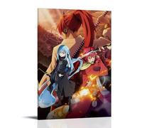 ZZFHLBSC That Time I Got Reincarnated As A Slime Classic And Good Reputation Anime Canvas Poster Wall Art Decorative Painting Bedroom Painting Posters 24x36inch(60x90cm) Frame-style