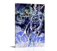 ZZFHLBSC That Time I Got Reincarnated As A Slime Classic And Good Reputation Anime Canvas Poster Wall Art Decorative Painting Bedroom Painting Posters 24x36inch(60x90cm) Frame-style
