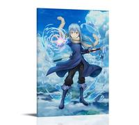 ZZFHLBSC That Time I Got Reincarnated As A Slime Classic And Outstanding Anime Canvas Poster Wall Art Decorative Painting Bedroom Painting Posters 16x24inch(40x60cm) Frame-style